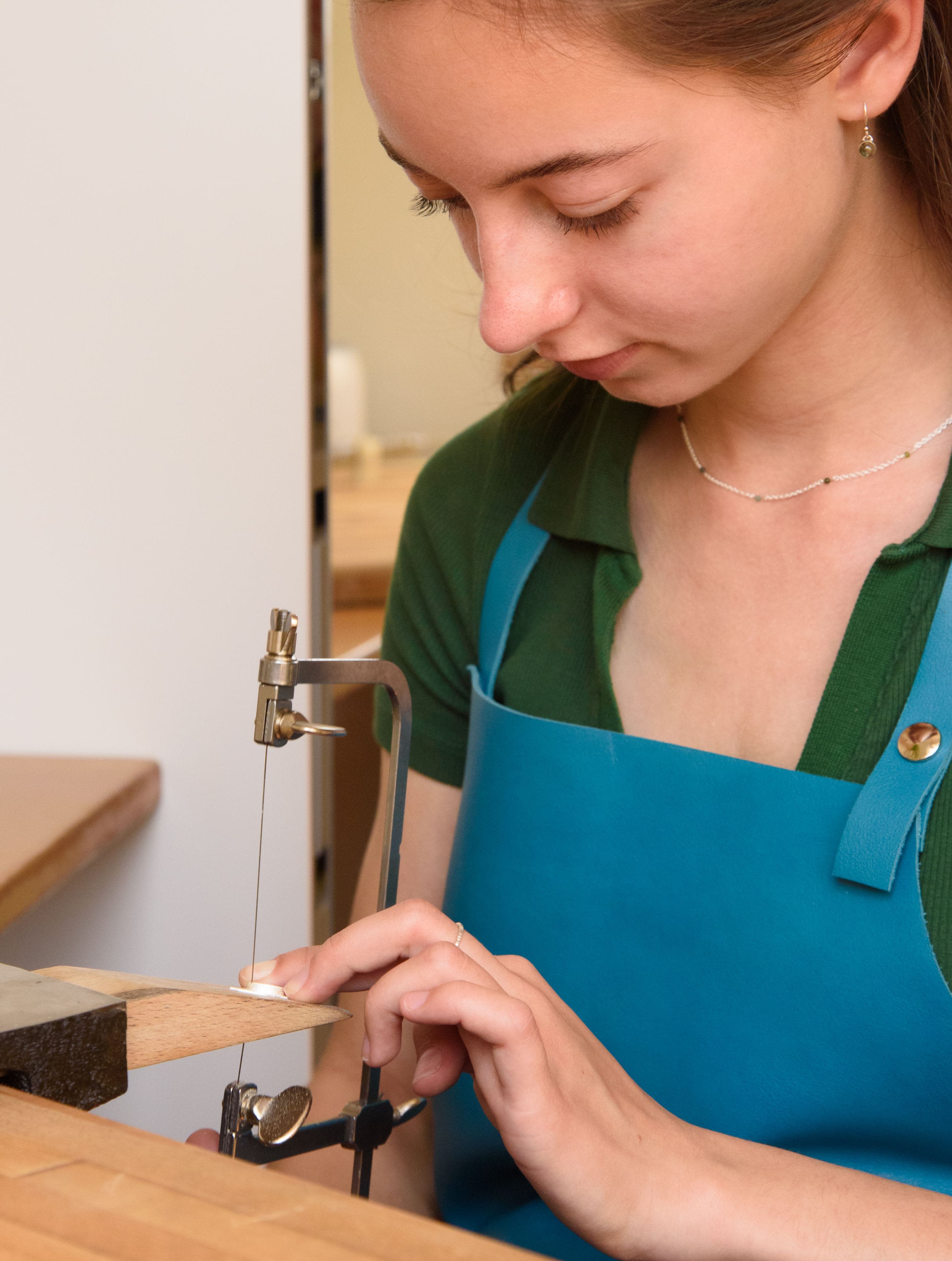 Sophie Lankhorst aan het werk